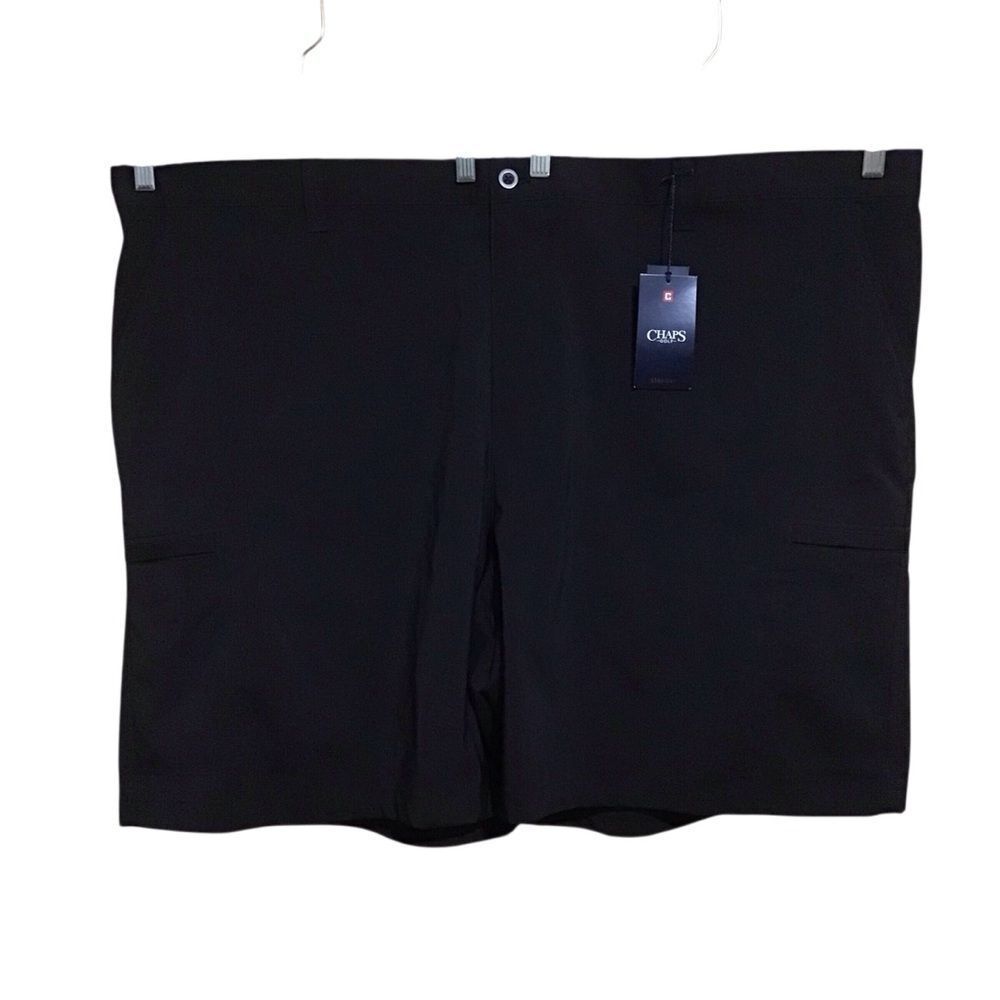 CHAPS Golf Stay-Dry Big & Tall Black Shorts 52B NWT $70